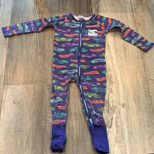 Bonds Kids Footie Pajama in Purple and Blue